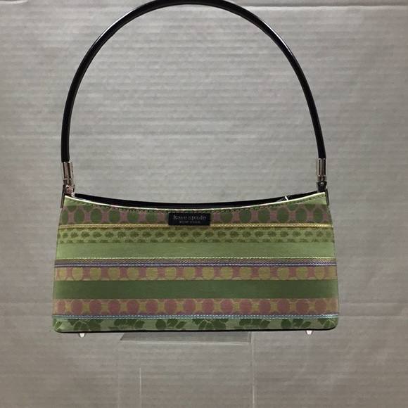 Kate Spade green print purse - Picture 1 of 7